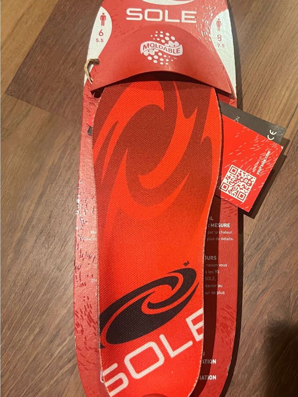 Men's Athletic Insole — Red Performance Support